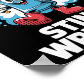 I Bleach My Stink Wrinkle Shirt Funny Dirty Christ ポスター (角)