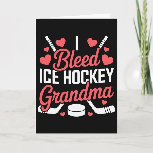 I Bleed Ice Hockey Grandma, Ice Hockey Grandparent カード (正面)