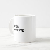 I BLEED RAINBOWS.png コーヒーマグカップ (正面左)
