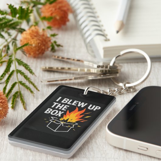 I blew up the box key chain キーホルダー (正面右)