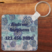 I Blue 生き延び Covid Virus Keychain キーホルダー (裏面)