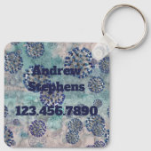 I Blue 生き延び Covid Virus Keychain キーホルダー (裏面)