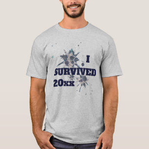 I Blue 生き延び Covid Virus Tシャツ