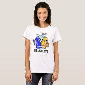 I Blue Itアーティスおもしろいト絵を描プン Tシャツ (正面フル)