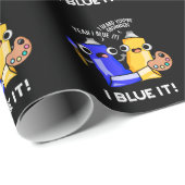 I Blue Itアーティスおもしろいト絵を描プ・ダークBG ラッピングペーパー (ロールコーナー)