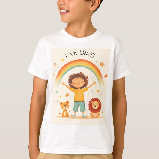 I Brave – 子供たちが確認Tシャツ Tシャツ (正面)