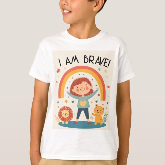 I Brave – 子供たちが確認Tシャツ Tシャツ (正面)