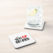 I Broken ハート(Love)ラコン★タイ語★ コースター (右側)