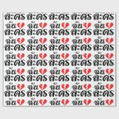 I Broken ハート(Love)ラコン★タイ語★ ラッピングペーパー (フラット)