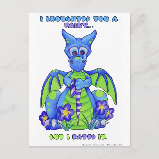 I Broughted妖精、しかしI Eatedそれ ポストカード (正面)