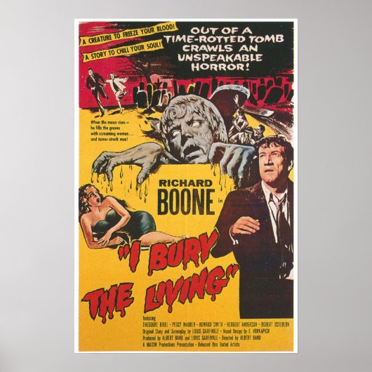 I Bury The Living Horror Movie Poster ポスター (正面)
