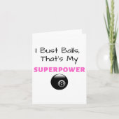 I Bust Superpower Billiards Pool 8ll 9ll Gift  カード (正面)
