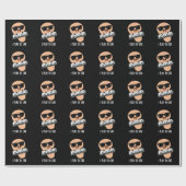 I By 遊 Ear Music おもしろい Pun Dark BG ラッピングペーパー (フラット)