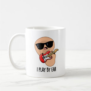 I By Ear遊 Guitar音楽おもしろいミュージシャンPun コーヒーマグカップ