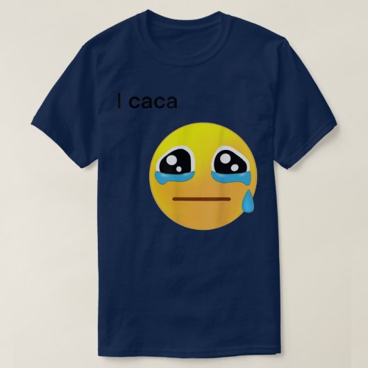 I Cacaアイコン泣き  Tシャツ (デザイン正面)