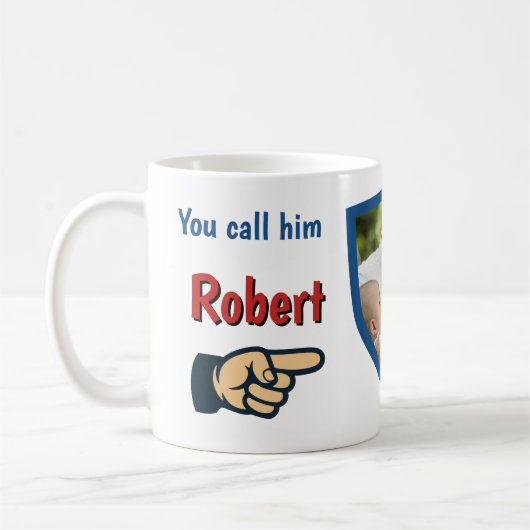 I call him World's Best Dad custom  コーヒーマグカップ (左)