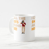 I Call The Shots Around Here Funny Photography T S コーヒーマグカップ (正面左)