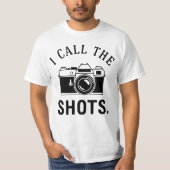 I Call The Shots Funny Photographer Quotes - Retro Tシャツ (正面)