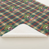 I Came I Sat I Sparkled Funny Christmas Bulldog シェルパブランケット (3/4)