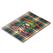 I Came I Sat I Sparkled Funny Christmas Bulldog ノートブック (左側)