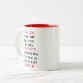 I came I saw I Forgot Funny ツートーンマグカップ (正面左)
