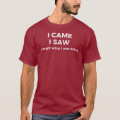 I Came, I Saw Tシャツ (正面)