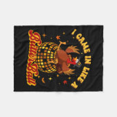 I Came In Like A Butterball Turkey Thanksgiving Di フリースブランケット (正面(横))