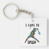 I Came to Smash Keychain Colorful Abstract Player  キーホルダー (正面)