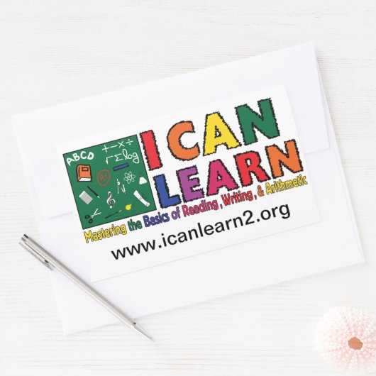 I Can 学 - Rectangleシール 長方形シール (封筒)