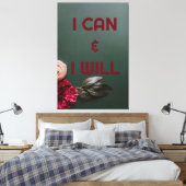 I can and I will キャンバスプリント (インサイチュ (寝室))