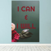I can and I will キャンバスプリント (インサイチュ (ウッドフロア))