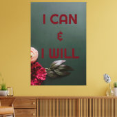 I can and I will キャンバスプリント (インサイチュ (リビング))