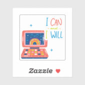 I Can and I Will Technology Themed Vinyl シール (シート)