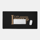I Can Build It Desk Mat (Black) デスクマット (キーボード&マウス)