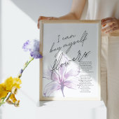 I can buy myself flowers Lyric Song Poster ポスター