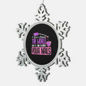 I Can Change Your爪、 ネイル スノーフレークピューターオーナメント (右)