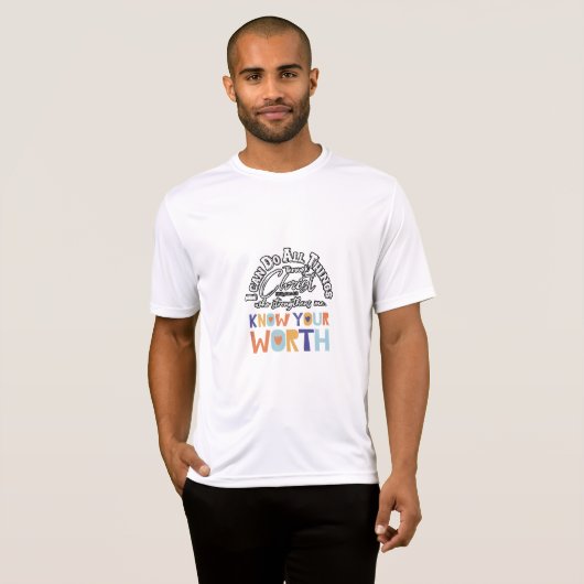 i can do all things amazing design  tシャツ (正面フル)