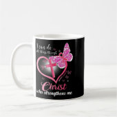 I Can Do All Things Christ Who Strengthens Breast  コーヒーマグカップ (左)