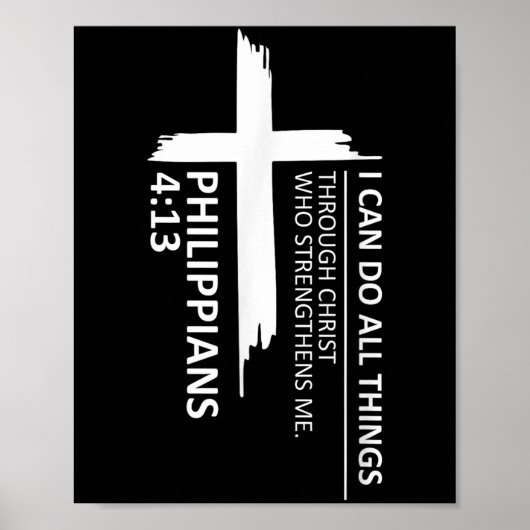 I Can Do All Things Philipans 4_13 Insrational Fai ポスター (正面)