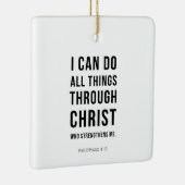 I Can Do All Things Philippians 4:13 セラミックオーナメント (右)