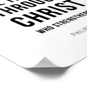 I Can Do All Things Philippians 4:13 ポスター (角)