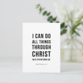 I Can Do All Things Philippians 4:13 ポストカード (スタンド正面)