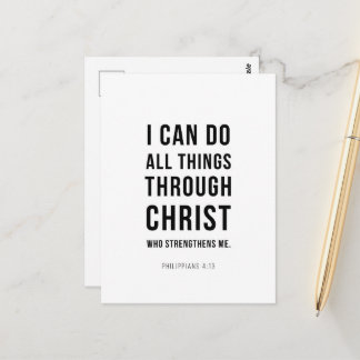 I Can Do All Things Philippians 4:13 ポストカード