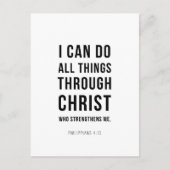 I Can Do All Things Philippians 4:13 ポストカード (正面)