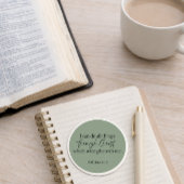 I Can Do All Things Philippians 4:13 Christian ラウンドシール