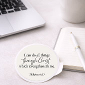 I Can Do All Things Philippians 4:13 Christian  ラウンドシール