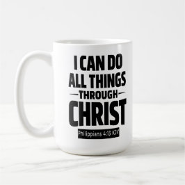 I Can Do All Things Philippians 4 13 KJV Mug コーヒーマグカップ