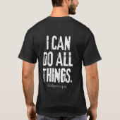 I can do all things. tシャツ (裏面)