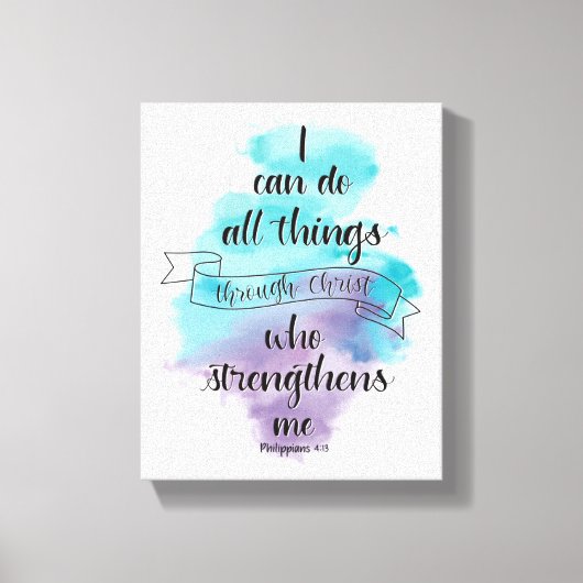 I can do all things through Christ  キャンバスプリント (正面)