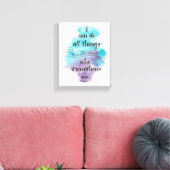 I can do all things through Christ  キャンバスプリント (インサイチュ (リビング))